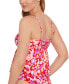Фото #3 товара Women's Bow-Front Cutout Tankini Top, Created for Macy's