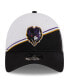 Men's White, Black Baltimore Ravens 2023 Sideline 9TWENTY Adjustable Hat