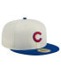 Фото #2 товара Men's Cream Chicago Cubs Evergreen Chrome 59Fifty Fitted Hat
