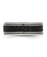 ფოტო #3 პროდუქტის Stainless Steel Grooved Genuine Stingray Textured 8mm Band Ring