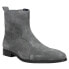 Фото #2 товара Dingo Brooks Embroidered Round Toe Cowboy Booties Mens Grey Casual Boots DI211-D