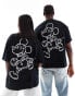 ASOS DESIGN Disney unisex oversized t-shirt with Mickey Mouse outline prints in black