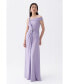 ფოტო #3 პროდუქტის Women's Long Dress with Accessory Detail