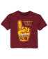 ფოტო #1 პროდუქტის Infant Boys and Girls Burgundy Washington Commanders Hand-Off T-shirt