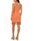 ფოტო #2 პროდუქტის Women's Halter-Neck Fringe-Trim Sheath Dress