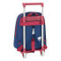 Фото #2 товара Детский рюкзак с колесиками Levante U.D. 705 Синий Красная кошениль 27 x 10 x 67 см