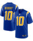 Фото #1 товара Men's Justin Herbert Royal Los Angeles Chargers 2nd Alternate Game Jersey