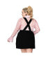 ფოტო #2 პროდუქტის Plus Size Woven Long Sleeve Ruffle Blouse