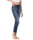 Women's High Rise Ankle Slim Straight Jeans