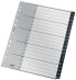 Esselte Leitz 12070000 - Blank tab index - Polypropylene (PP) - Black - White - Portrait - A4 - 160 g/m²