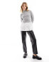 New Look 2 in 1 cable knit jumper in light grey