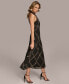 ფოტო #4 პროდუქტის Women's Printed Chiffon Halter-Neck Dress