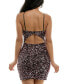 ფოტო #2 პროდუქტის Juniors' Sequined Cutout-Back Dress