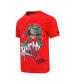 Men's and Women's Red Teenage Mutant Ninja Turtles Raph Defender Graphic T-shirt