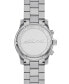 ფოტო #4 პროდუქტის Unisex Runway Quartz Chronograph Silver-Tone Stainless Steel Watch 45mm