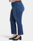Фото #3 товара Plus Size Bailey Relaxed Straight Ankle Pull-On Jeans