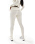 Фото #4 товара Simmi fine knit rib fold over leggings co-ord in cream