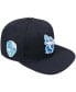 Men's Black Cheyney Wolves Arch Over Logo Evergreen Snapback Hat