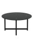 35.5 Round Whole Coffee Table, Clear Coffee Table, Modern Side Center Tables