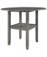 Фото #8 товара Farmhouse Round Counter Height Kitchen Dining Table With Drop Leaf And One Shelf