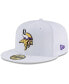 ფოტო #1 პროდუქტის Men's White Minnesota Vikings Omaha 59FIFTY Fitted Hat
