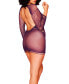 Фото #2 товара Tory Plus Size Long Sleeve Knit Chemise with Asymmetrical Floral Pattern