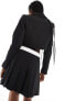 Фото #5 товара Extro & Vert tailored cropped blazer in black co-ord