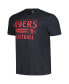 Фото #3 товара Men's Black Distressed San Francisco 49ers Rider Franklin T-shirt