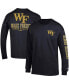 Фото #2 товара Men's Black Wake Forest Demon Deacons Team Stack Long Sleeve T-shirt