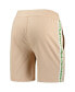 Men's Tan Boston Celtics Team Stripe Shorts