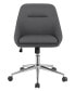 Фото #2 товара 35.25" Plywood Upholstered Office Chair with Casters