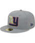 ფოტო #4 პროდუქტის Men's Gray New York Giants Color Pack 59FIFTY Fitted Hat