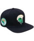 Фото #1 товара Men's Black Norfolk State Spartans Arch Over Logo Evergreen Snapback Hat