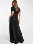 Фото #5 товара ASOS DESIGN fallen shoulder maxi dress in black