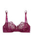 Фото #1 товара I.D. Sarrieri Womens Midnight Balconette Bra Orchid Purple Size 32D