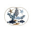Фото #1 товара Настенный декор Home ESPRIT Синий Позолоченный Средиземноморье Рыбы 83 x 6 x 63 cm