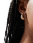 Фото #1 товара Reclaimed Vintage chubby weave hoops in gold