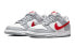 Фото #3 товара Кеды Nike Dunk Low GS серо-красные