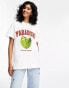 Фото #1 товара ASOS DESIGN oversized t-shirt with coconut paradise graphic in white