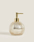 Mercurised glass bathroom soap dispenser