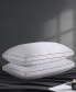 2 Piece Diamond Quilted Goose Feather Gusseted Bed Pillows Set, Standard