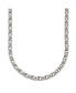 ფოტო #3 პროდუქტის Stainless Steel Fancy Circle Link Chain Necklace