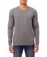 Фото #1 товара Men's Soft Stretch V-Neck Long Sleeve T-shirt