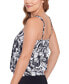 Фото #3 товара Women's Printed Blouson Tankini Top, Created for Macy's