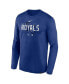 Фото #3 товара Men's Royal Kansas City Royals Authentic Collection Team Logo Legend Performance Long Sleeve T-shirt