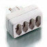 Фото #1 товара E&P EA 4 - 4 AC outlet(s) - C7 coupler - Plastic - White - Brass,Plastic - WEEE - RoHS