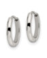 ფოტო #2 პროდუქტის Stainless Steel Polished Endless Hinged Hoops Earrings