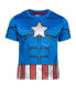 ფოტო #6 პროდუქტის Avengers Captain America Iron Man Venom Hulk Cosplay Athletic T-Shirt and Shorts Outfit Set Toddler to Little Kid