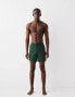 Bershka crinkle swimshort in green