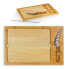 Toscana® by Icon Glass Top Cutting Board & Knife Set